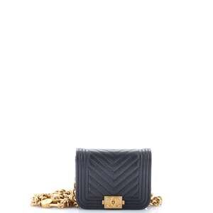 Chanel Boy Flap Chain Belt Bag Chevron #206653C19B